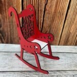 Handcrafted Christmas Keepsake - CHR018 (10 CM: - AVAILABLE IN WHITE OR BROWN)