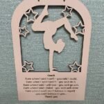 Teacher & Graduation Plaque / Trophy - TR021 (A5 size on white or brown wood)