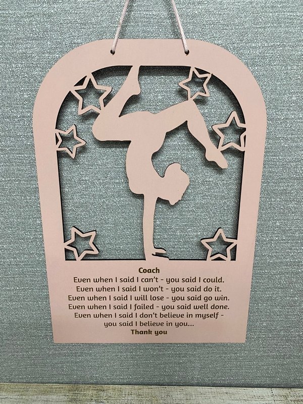 TR021.jpg Teacher & Graduation Plaque / Trophy - TR021 (A5 size on coloured wood) - Image 1